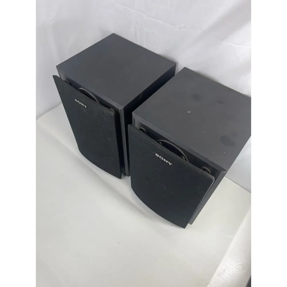 Sony SS-MB105 Bookshelf Speakers Pair 100W Magnetically Shielded 8 Ohm Tested